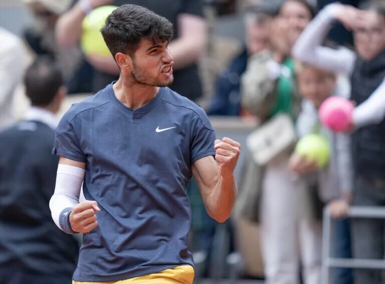 Carlos Alcaraz at the French Open.