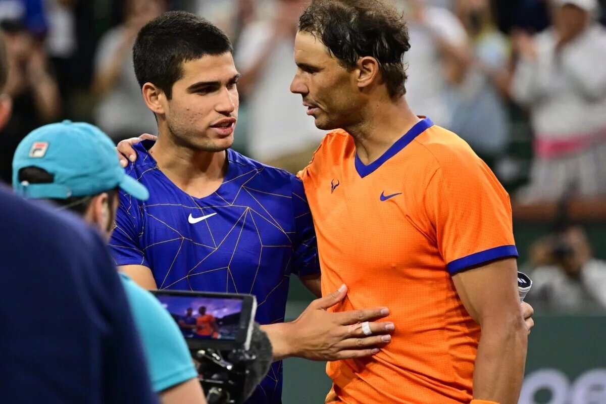 Rafael Nadal Carlos Alcaraz BNP Paribas Open