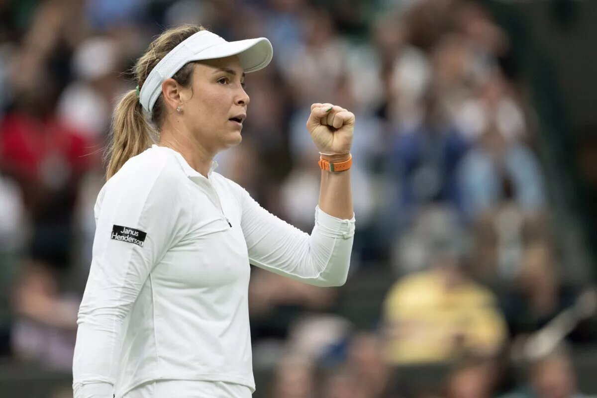 Donna Vekic Wimbledon Fist Pump