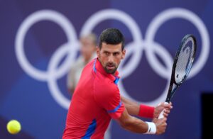 Novak Djokovic in action ahead of the ATP Shanghai Masters.