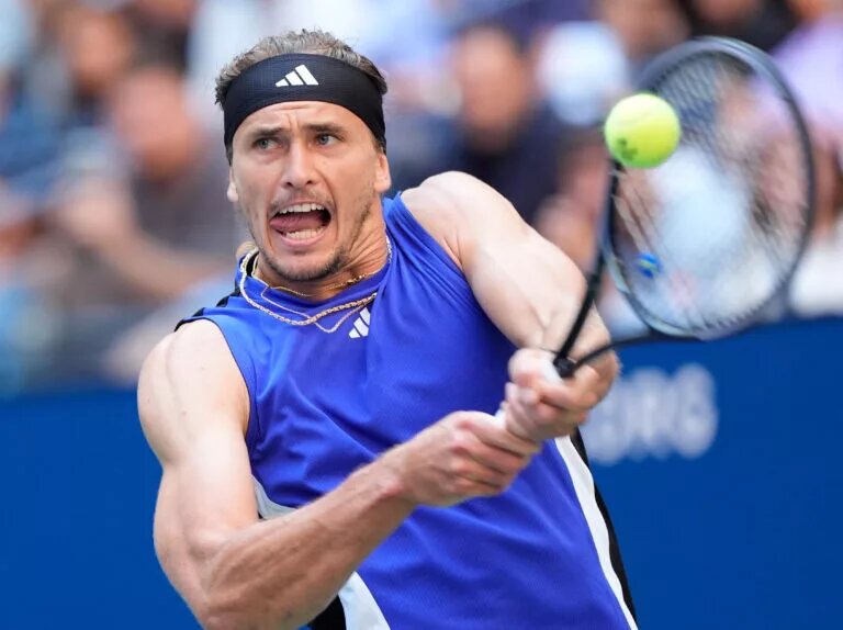 Alexander Zverev in action ahead of Roland Garros.