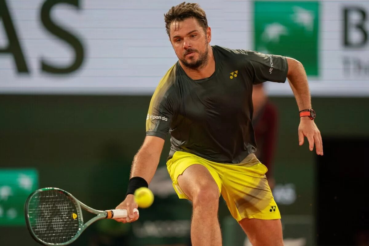 Stan Wawrinka in action ahead of ATP Marseille.