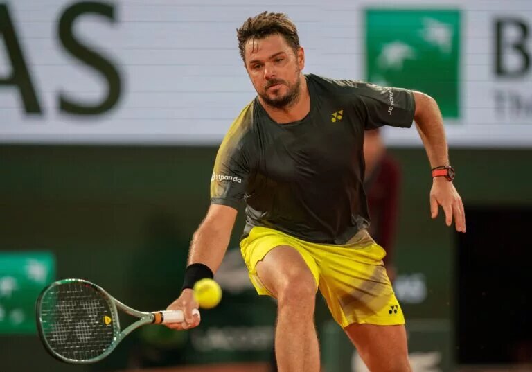 Stan Wawrinka in action ahead of ATP Marseille.