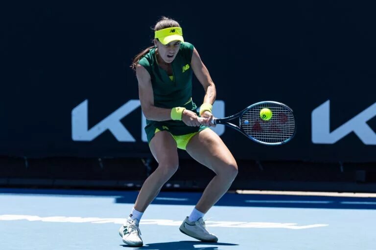 Sorana Cirstea in action ahead of the WTA Cluj-Napoca.