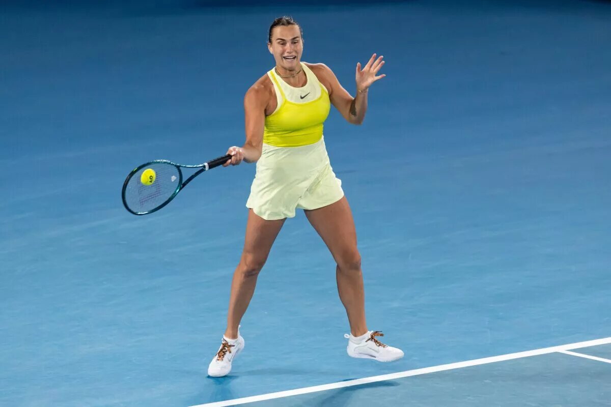 Aryna Sabalenka in action ahead of the WTA Cincinnati.
