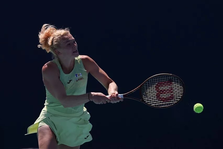 Katerina Siniakova in action ahead of the WTA Rabat Open.