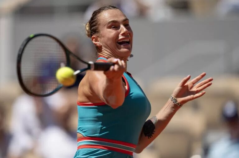 Aryna Sabalenka in action ahead of WTA Indian Wells.
