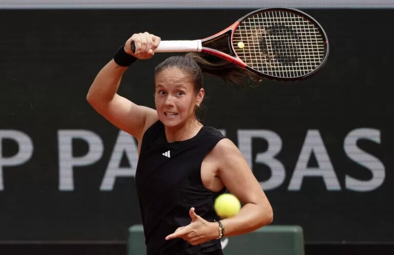 Daria Kasatkina in action ahead of WTA Queen's Club.