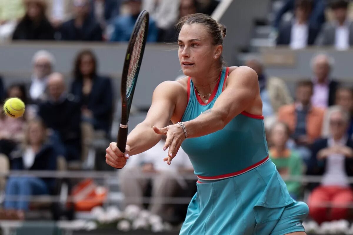 Aryna Sabalenka in action ahead of WTA Cincinnati.