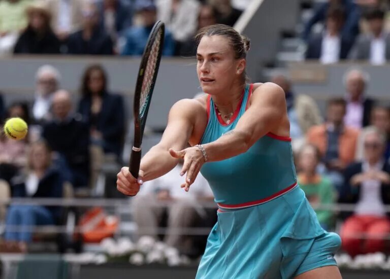 Aryna Sabalenka in action ahead of WTA Cincinnati.