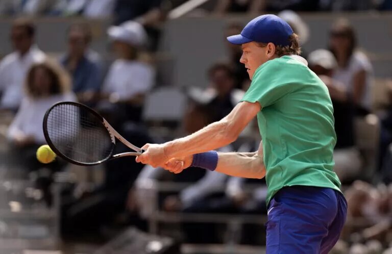 Jannik Sinner in action ahead of ATP Rome.