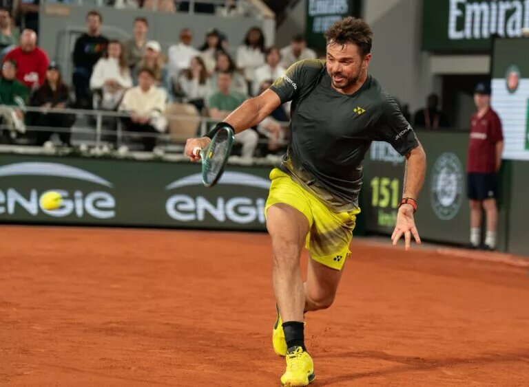 Stan Wawrinka in action ahead of ATP Gstaad.