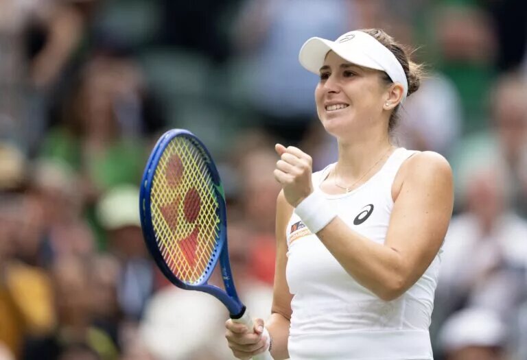 Belinda Bencic at Wimbledon.
