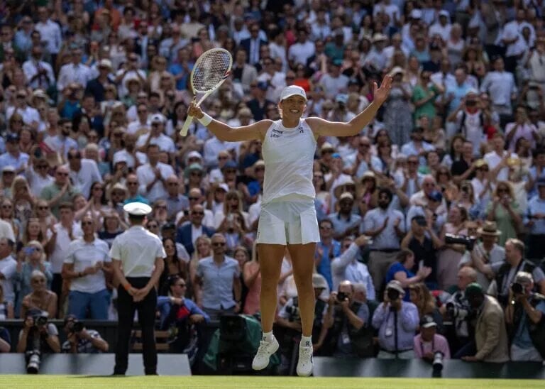 Iga Swiatek at Wimbledon.