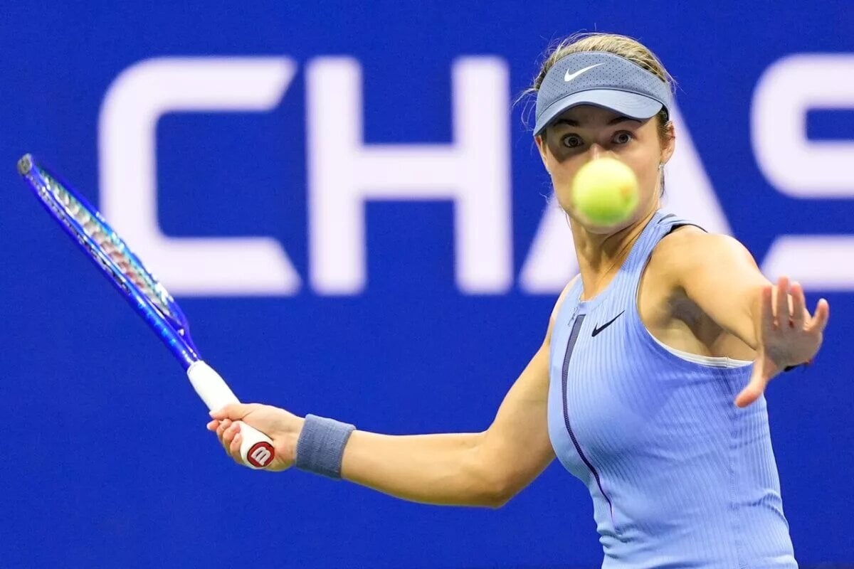 Anna Kalinskaya in action ahead of WTA Hong Kong.