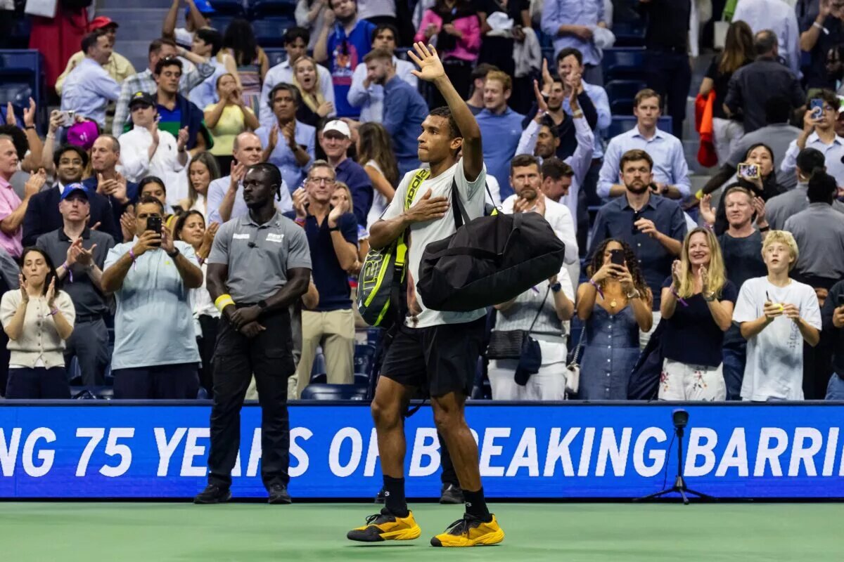 Felix Auger-Aliassime at the US Open.