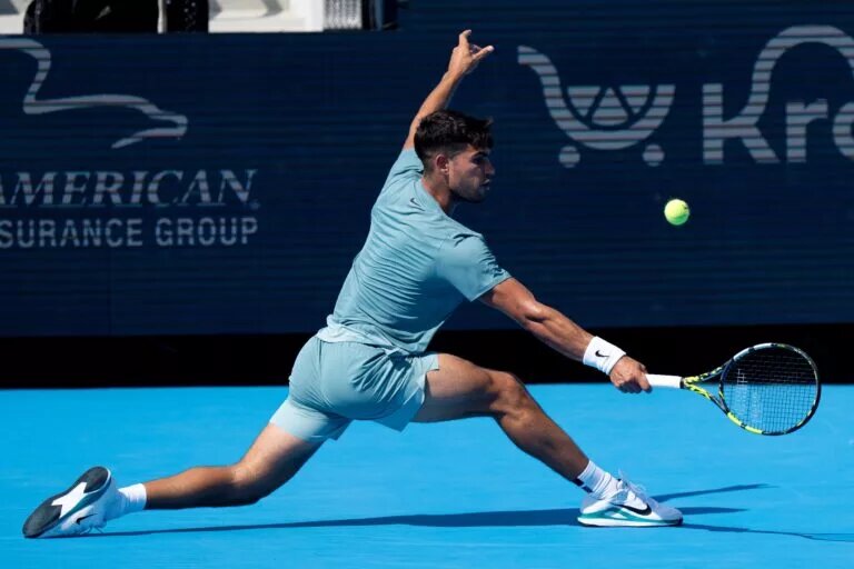 Carlos Alcaraz will be in ATP Doha action.