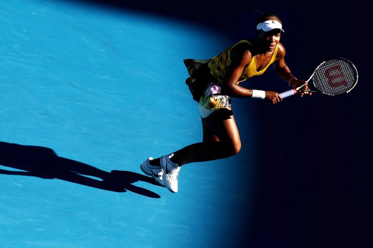 Venus Williams in action at the Australian Open.
