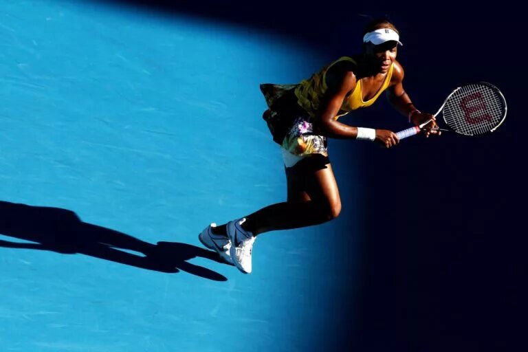 Venus Williams in action at the Australian Open.