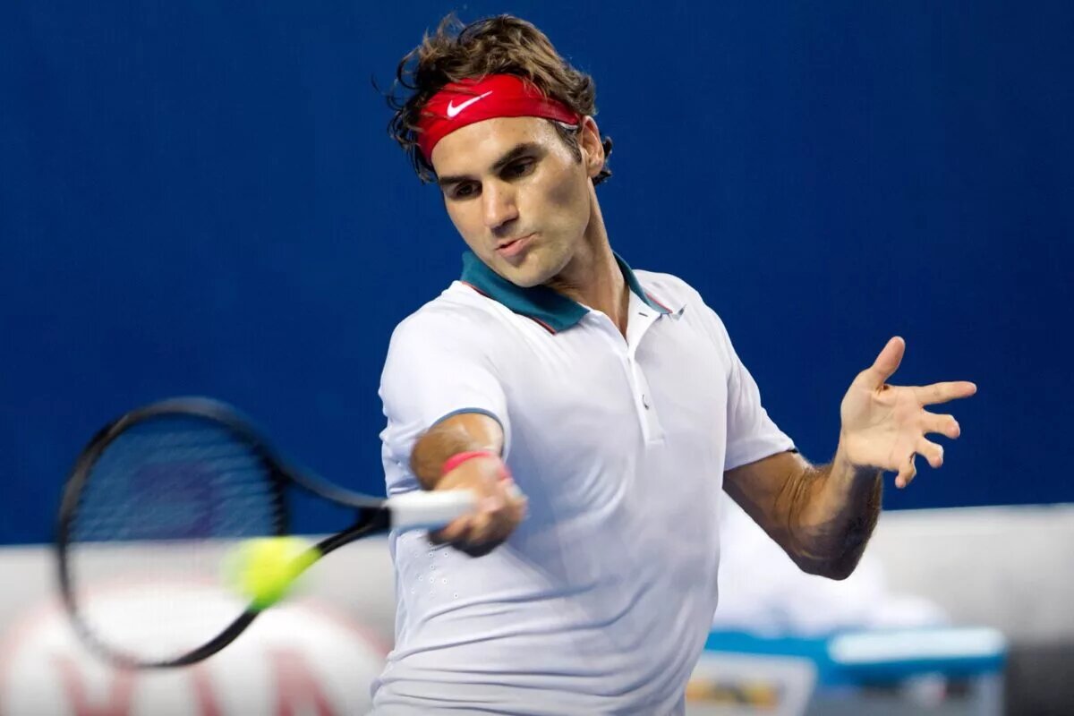 Roger Federer at the Australian Open.