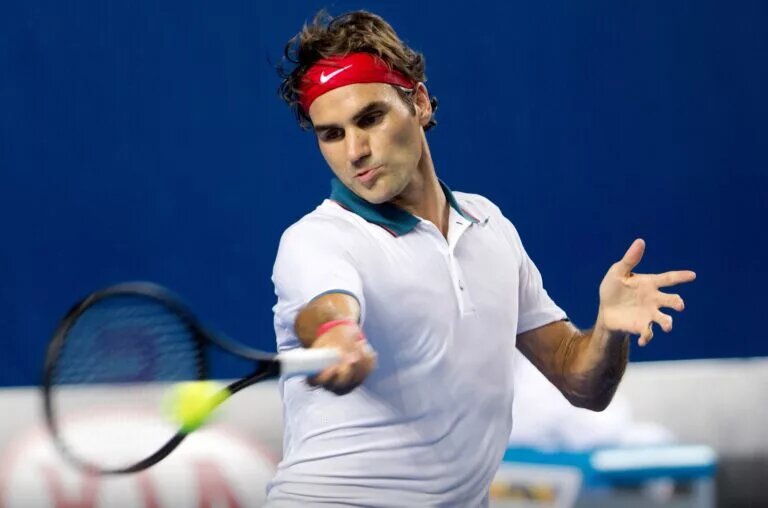 Roger Federer at the Australian Open.