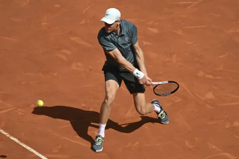 Jannik Sinner in action ahead of ATP Rome and the French Open.