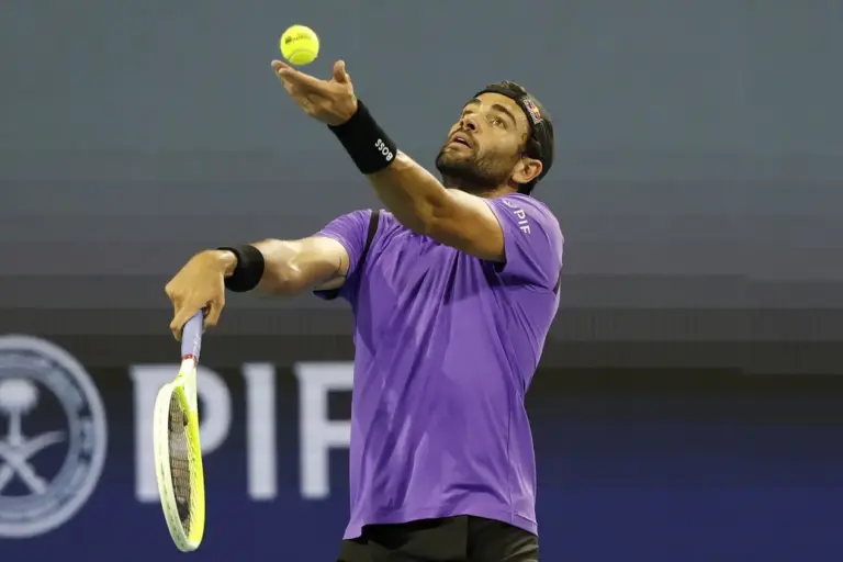 Matteo Berrettini in action.