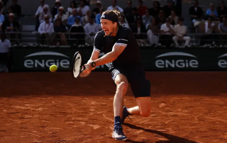 Alexander Zverev in action.