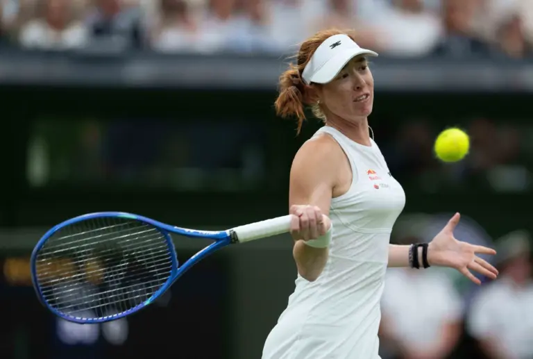 Maya Joint in action against Serena Williams